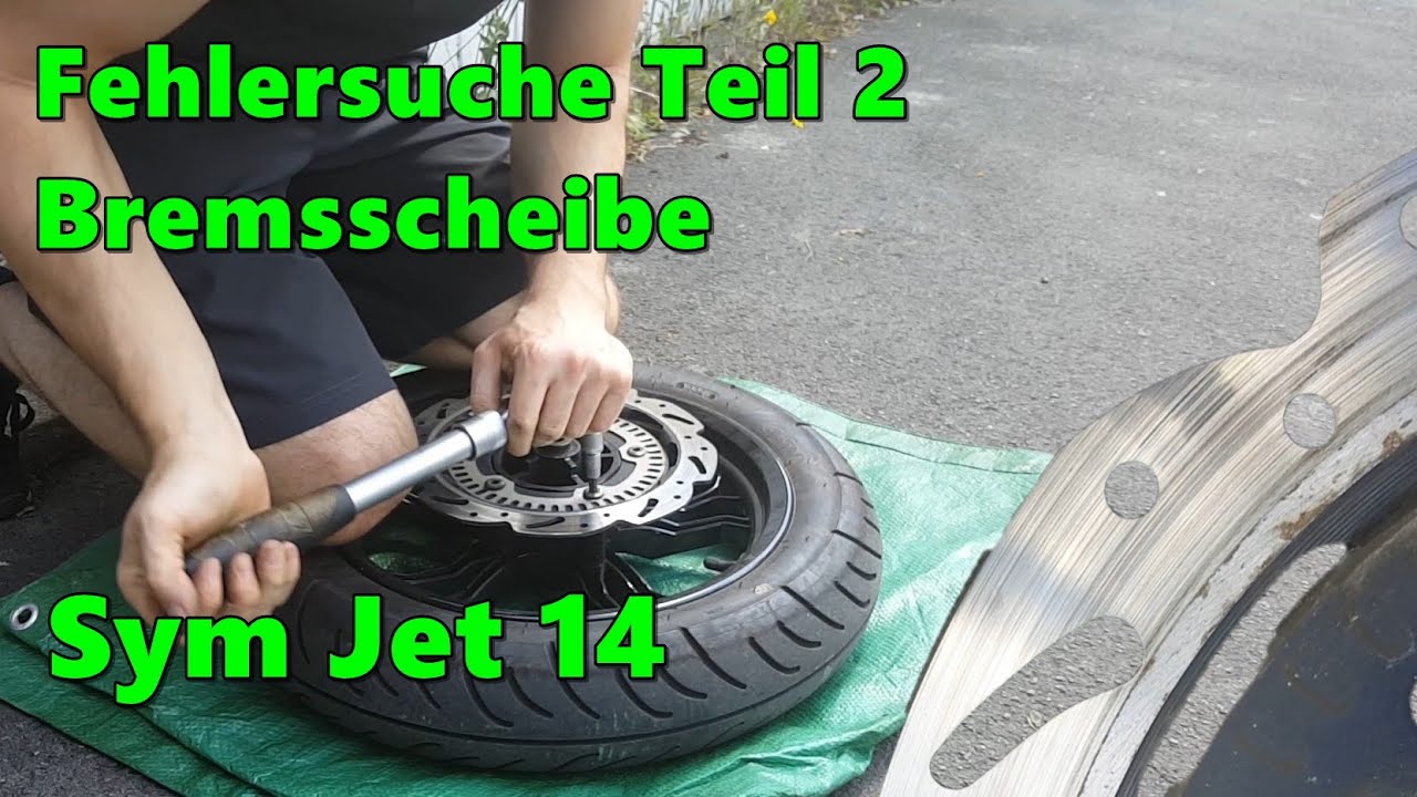 Sym Jet 14 Bremsscheibe wechseln / Roller Bremse vorne bremst ungleichmäßig Teil 2 | Rollerfix