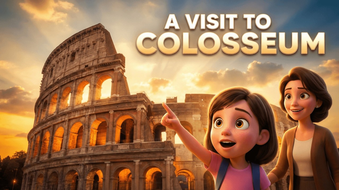 A Visit To Colosseum - English Conversation Story ( A1 A2 )