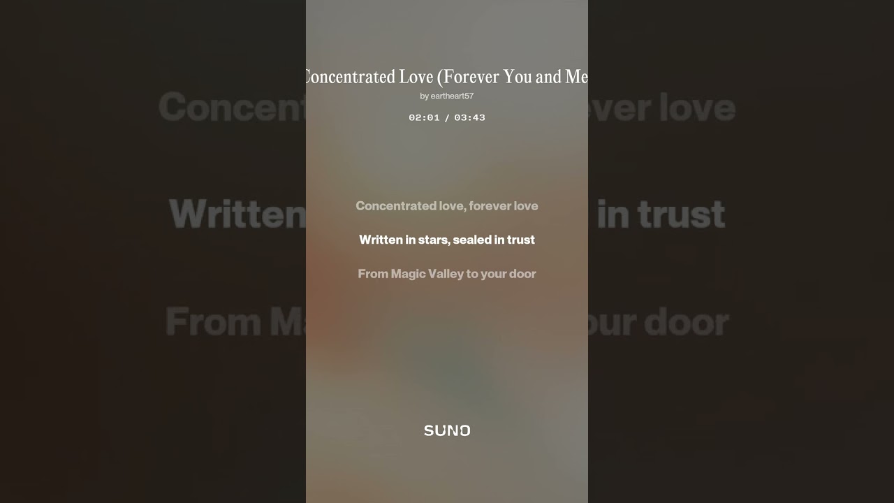 Concentrated love duet