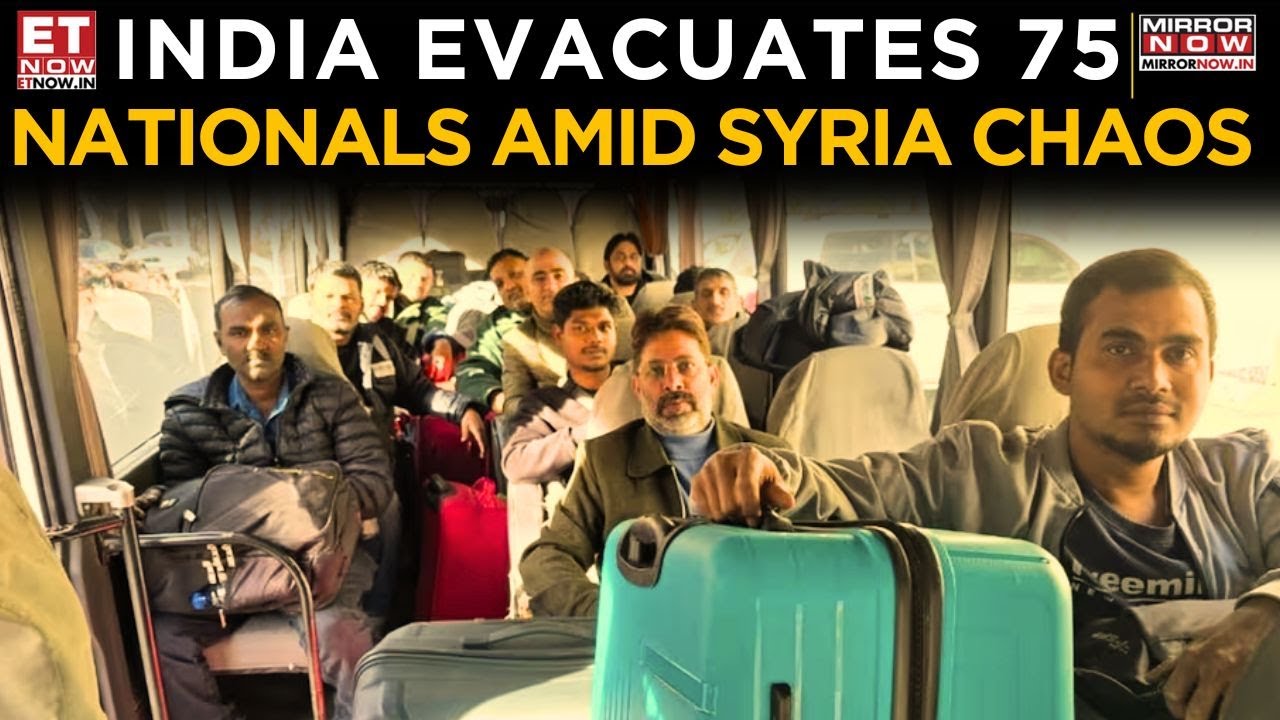 India's Heroic Evacuation: India Rescues 75 Nationals From War-Torn Syria | Breaking News | ET Now