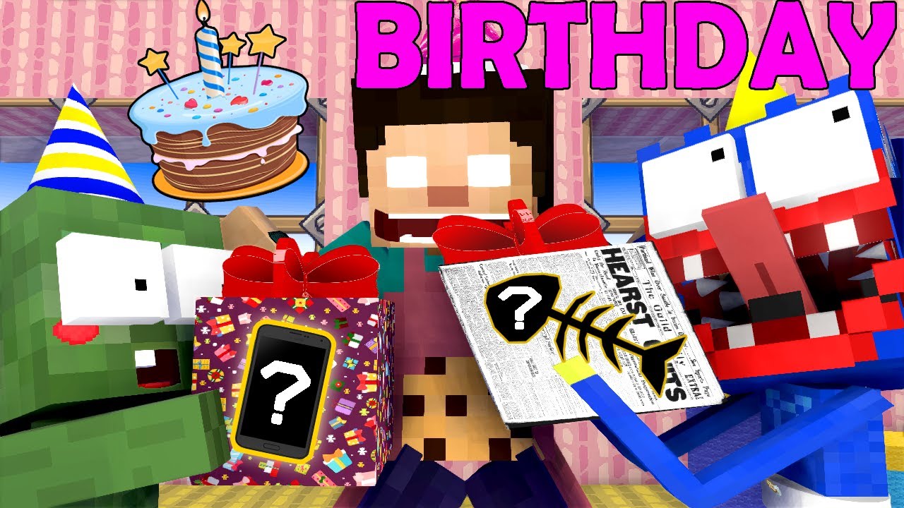 Minecraft Mobs : HEROBRINE BIRTHDAY PARTY - Minecraft Animation