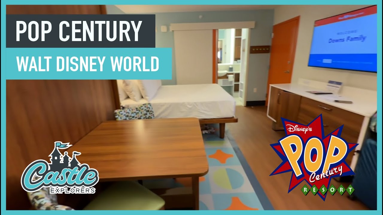 Тур по стандартному номеру курорта Pop Century | Walt Disney World