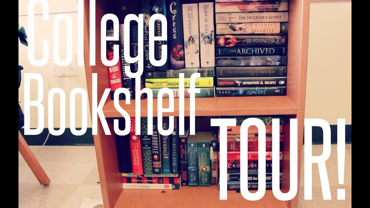 College Bookshelf Tour!!