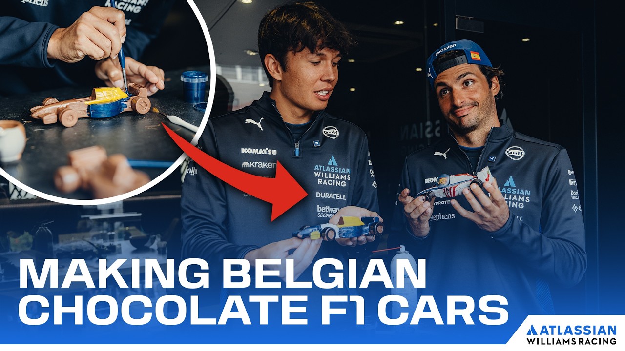 Alex Albon & Carlos Sainz Try to Make Chocolate F1 Cars!