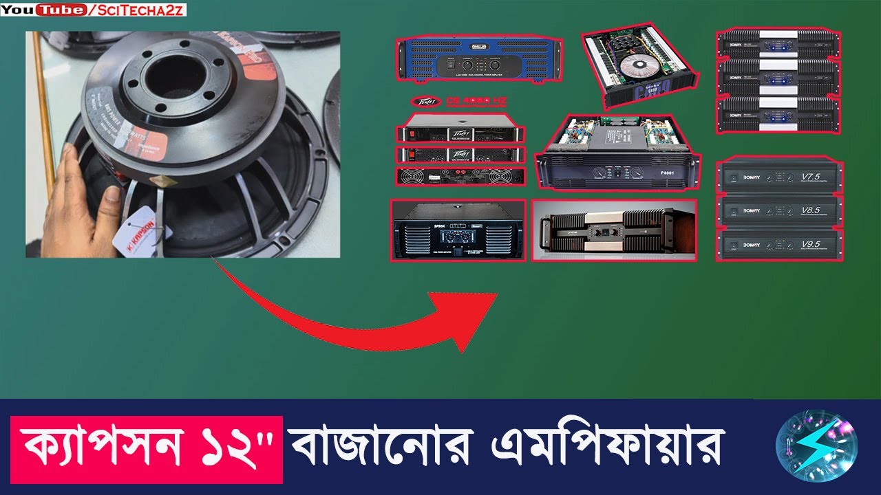Kapson 12'' স্পিকার বাজানোর জন্য সঠিক Amplifier
