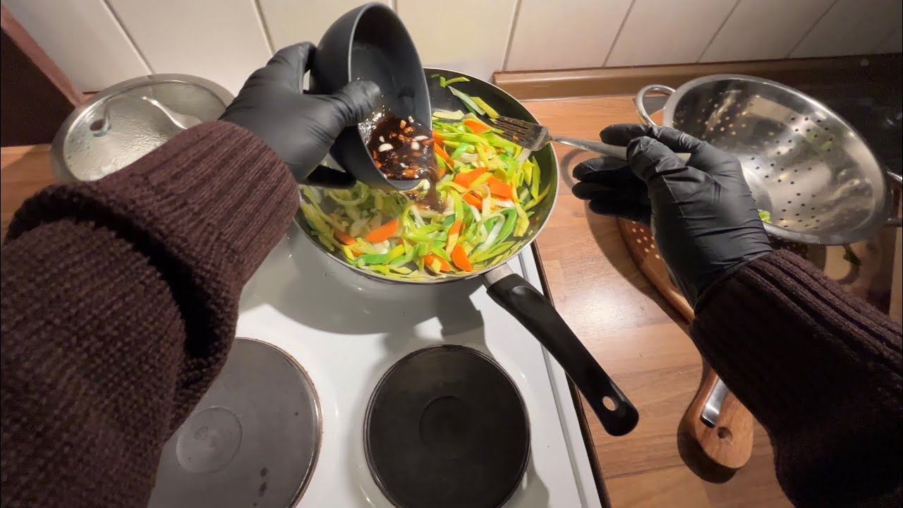 Asia style vegetables with rice