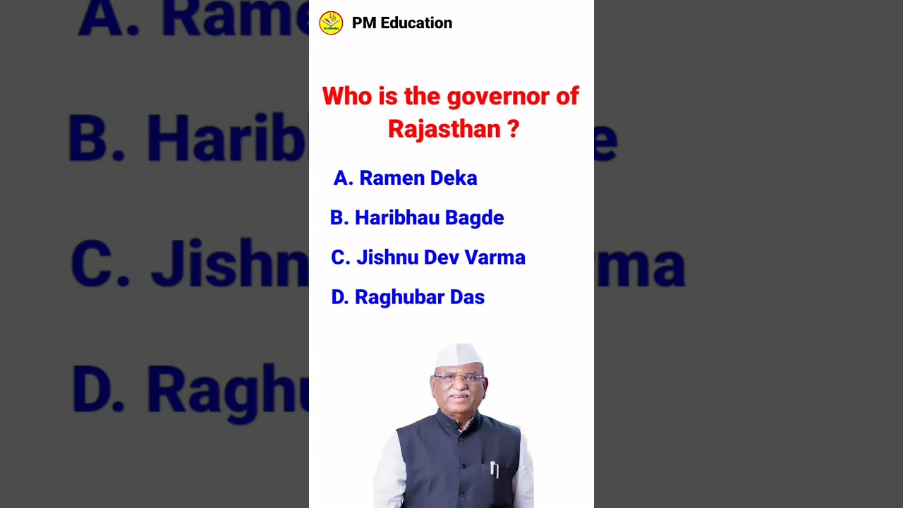Who Is The Governor Of The Rajasthan | General Knowledge #shorts