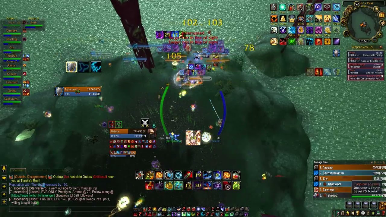 sup vs Organized Chaos 10.5 vs 21 Crows Cache Ascension