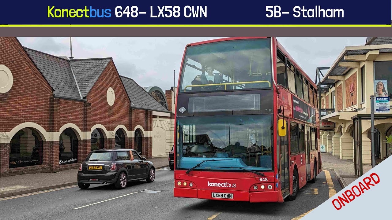 DOE1 getting a rural hammering | Konectbus ADL Trident 2 Optare Olympus 648 (LX58 CWN) Route 5B