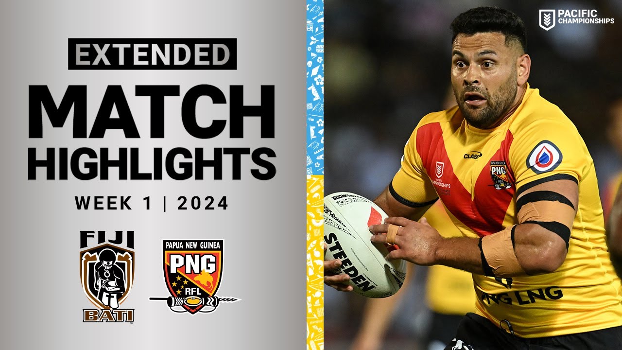 NRL Highlights | Pacific Championships 2024 | Fiji Bati v PNG Kumuls | Extended Highlights