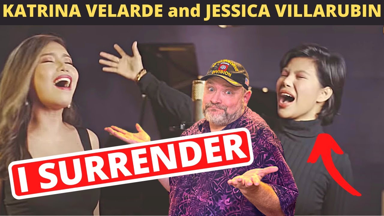 First Time Reaction to "I Surrender" by KATRINA VELARDE and JESSICA VILLARUBIN