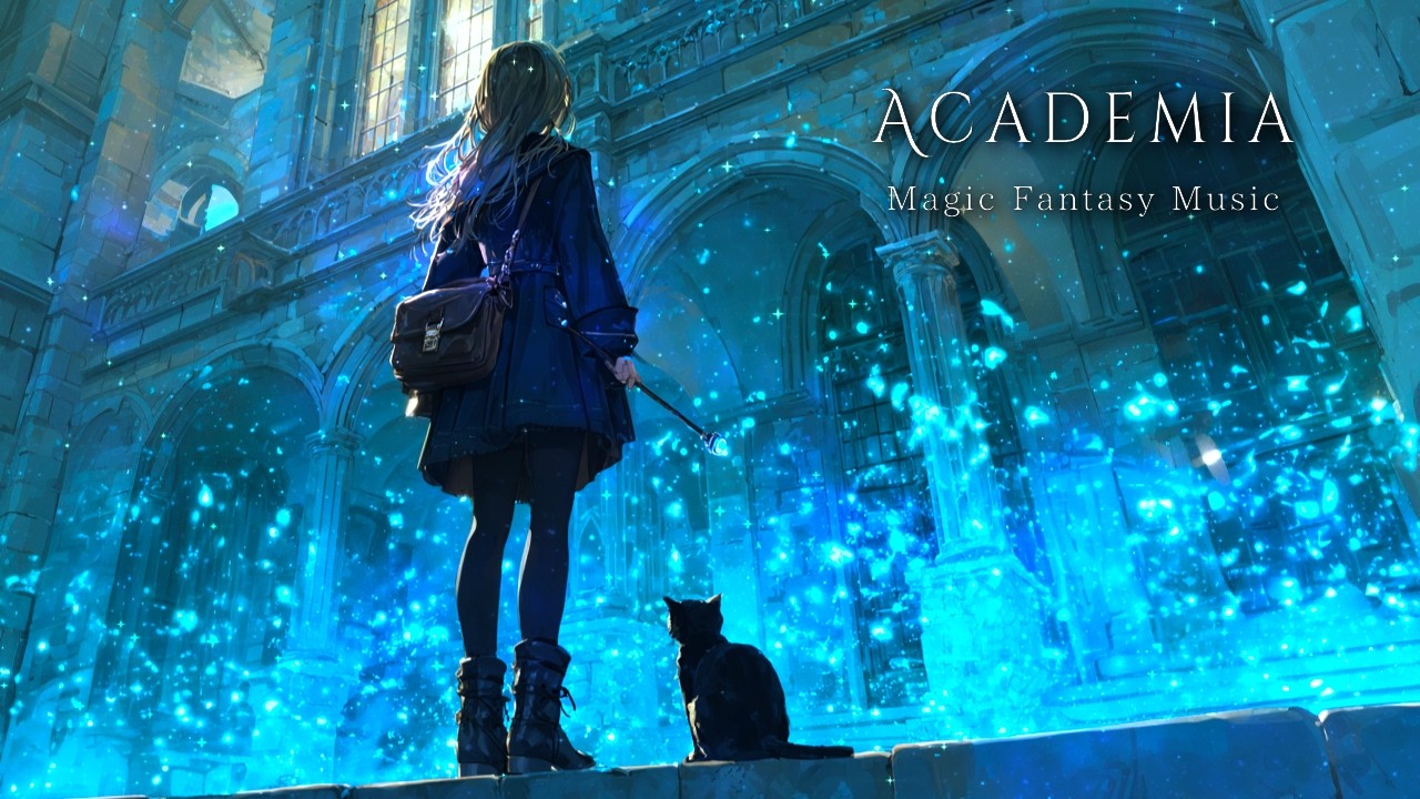 A Sorceress and Her Familiar Journey to the Magic Academy | Magic Fantasy Music