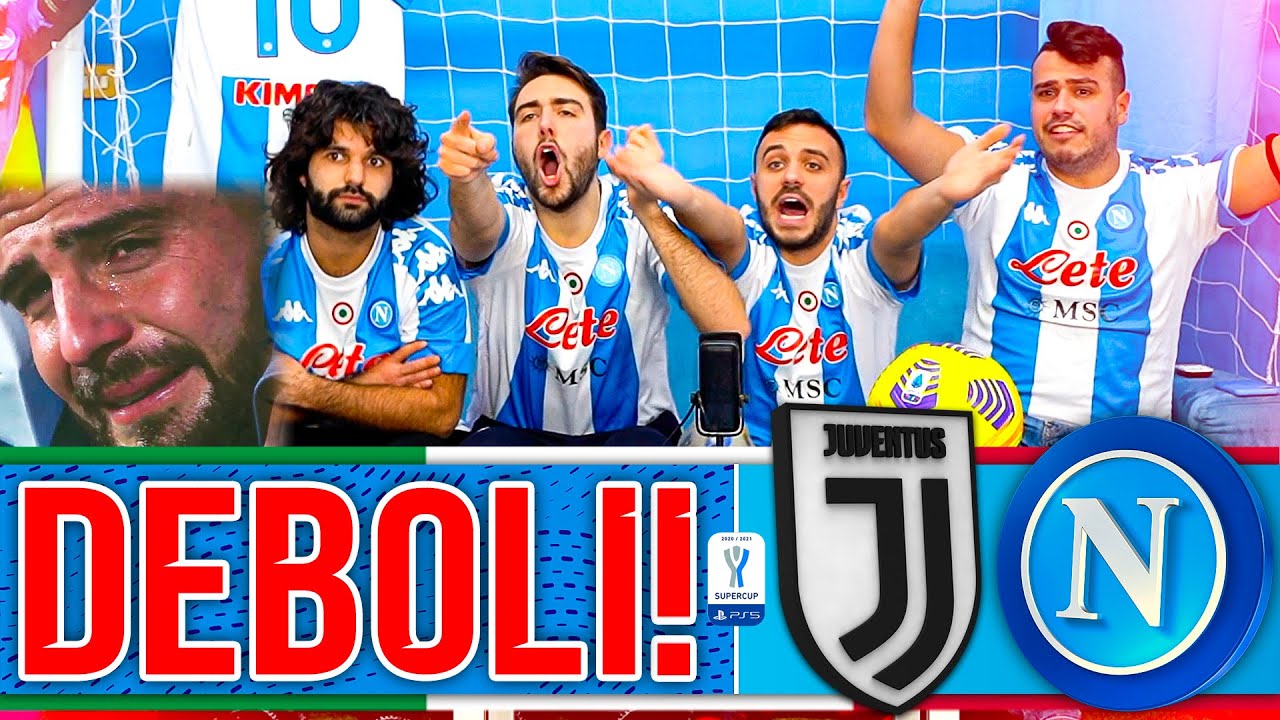 😡DEBOLI!!!! JUVENTUS 2-0 NAPOLI | FINALE SUPERCOPPA LIVE REACTION TIFOSI NAPOLETANI HD