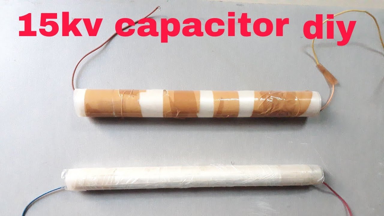 How to make high voltage capacitor 15kv capacitor (diy)