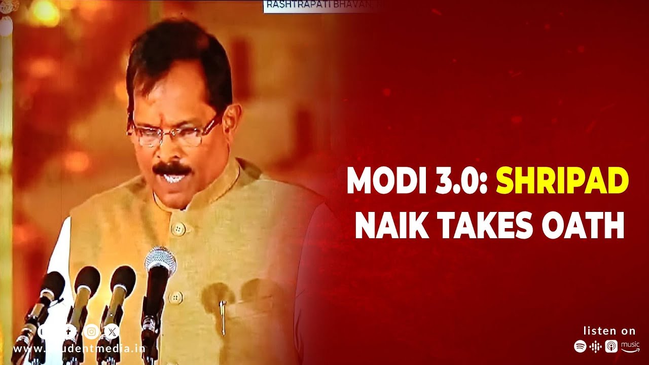 MODI 3.0: SHRIPAD NAIK TAKES OATH