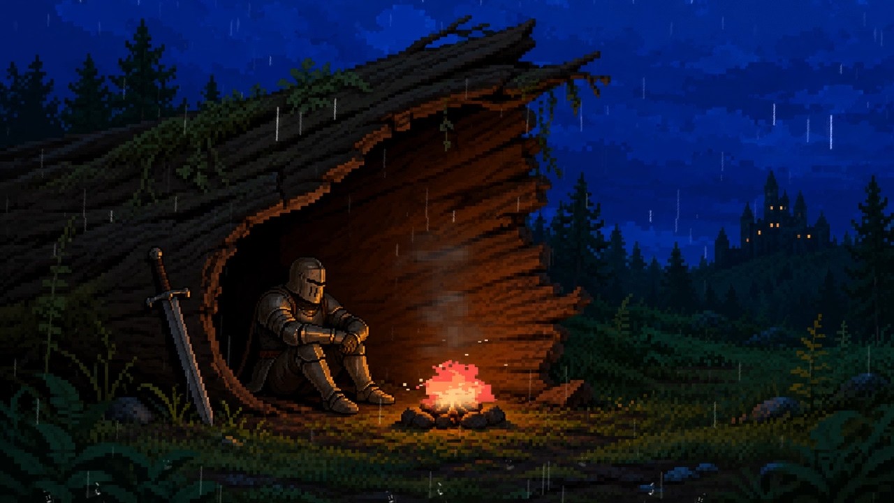 The castle can wait... rest inside the hollow tree