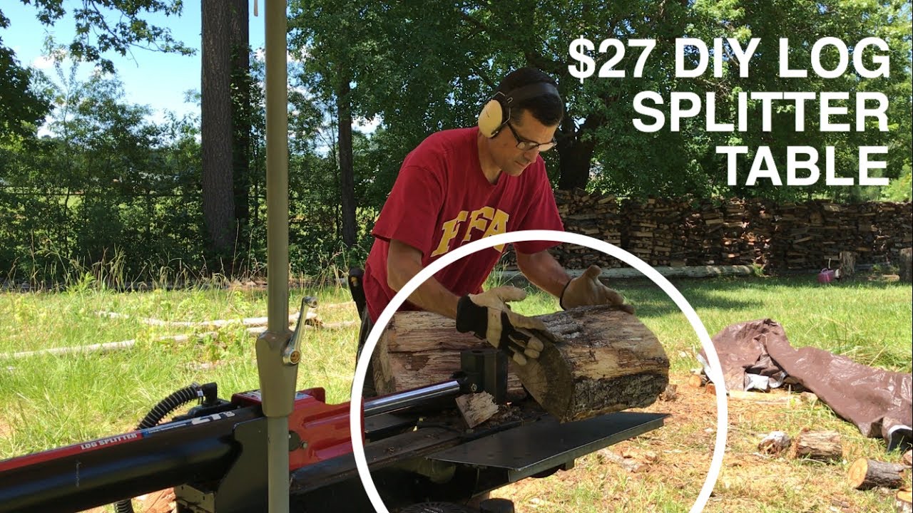 $27 DIY LOG SPLITTER TABLE (Troy Bilt)