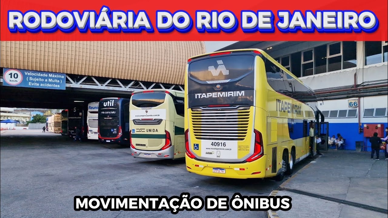 MOVIMENTO DE ÔNIBUS NA RODOVIÁRIA DO RIO DE JANEIRO ( RJ )