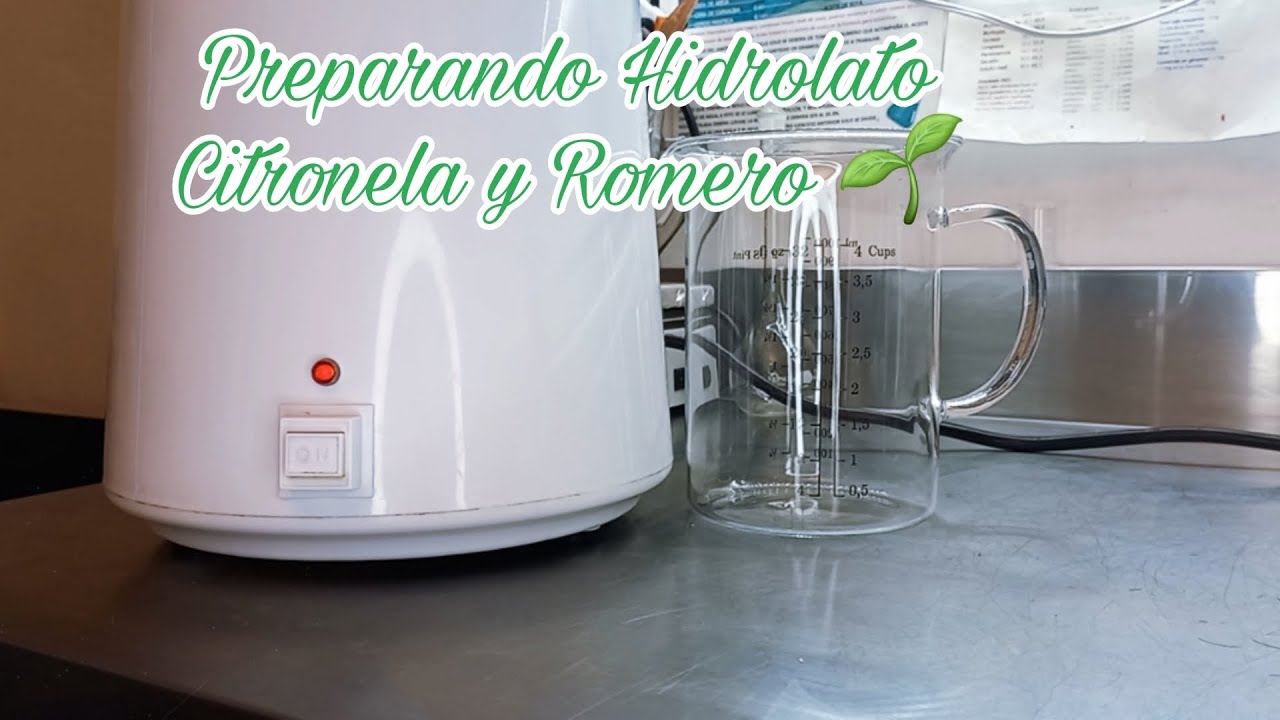 Elaborando Hidrolato..