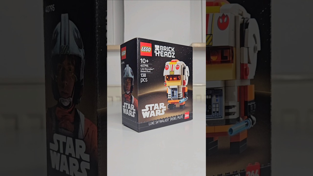 Lego Brickheadz Unboxing Luke Skywalker (Rebel Pilot) 💥 #lego #unboxing #starwars #shorts