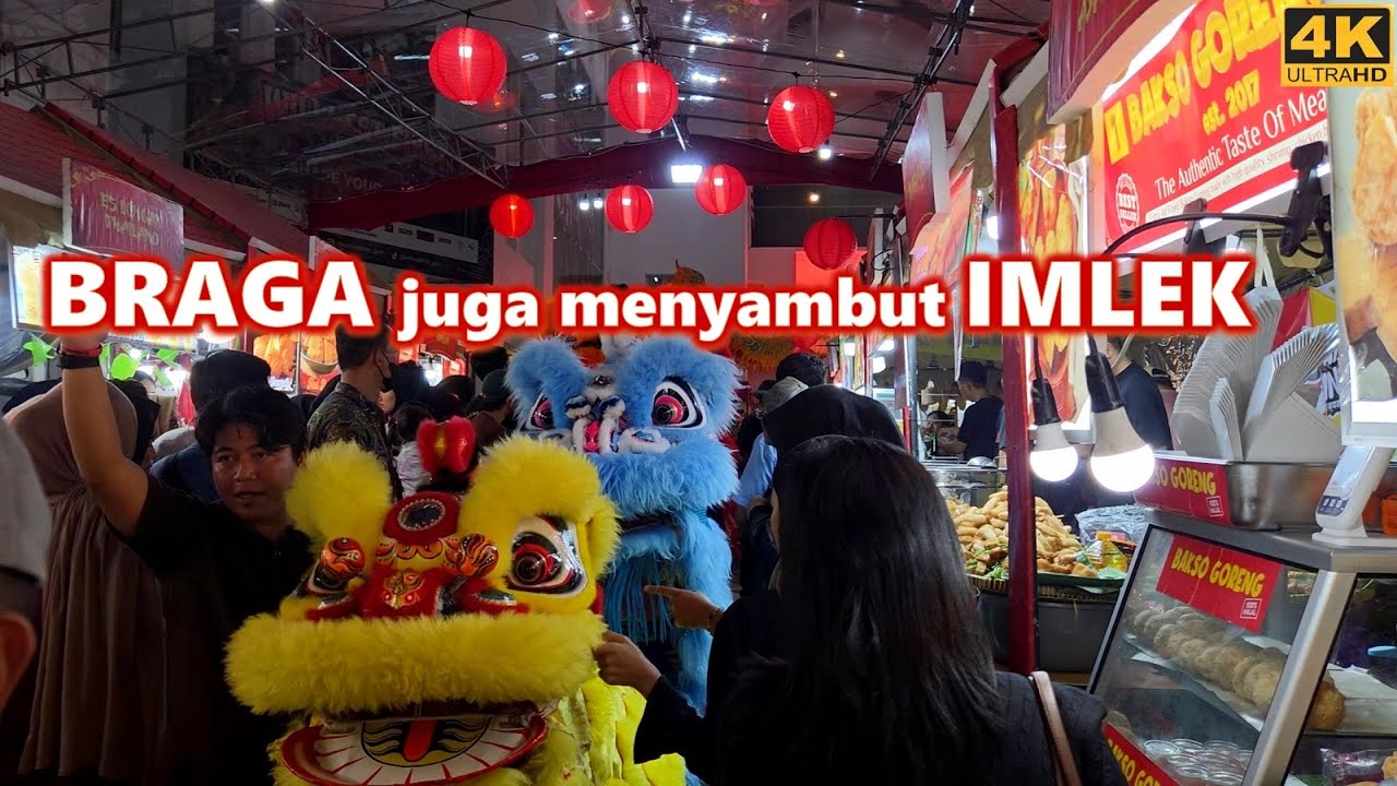 JALAN BRAGA BANDUNG❗Prepare for IMLEK [Chinese New Year] with Full Power Barongsai Performance 40'