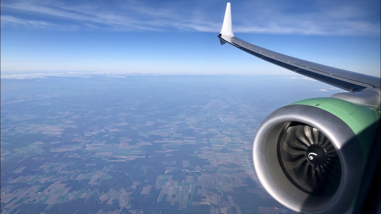 Flair Airlines Boeing 737-8 MAX Landing at Montreal Trudeau | YHZ-YUL