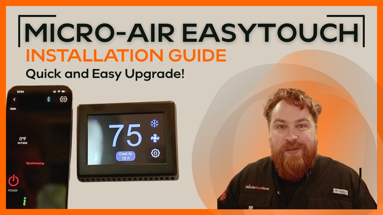 Как установить термостат Micro-Air EasyTouch для автодомов