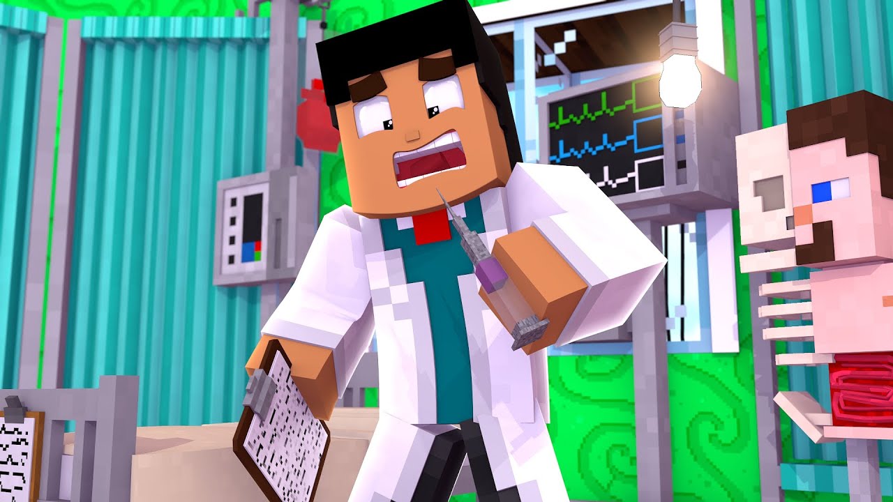 MI MANSIÓN SE CONVIERTE EN UN HOSPITAL EN MINECRAFT TROLL 😱🚑