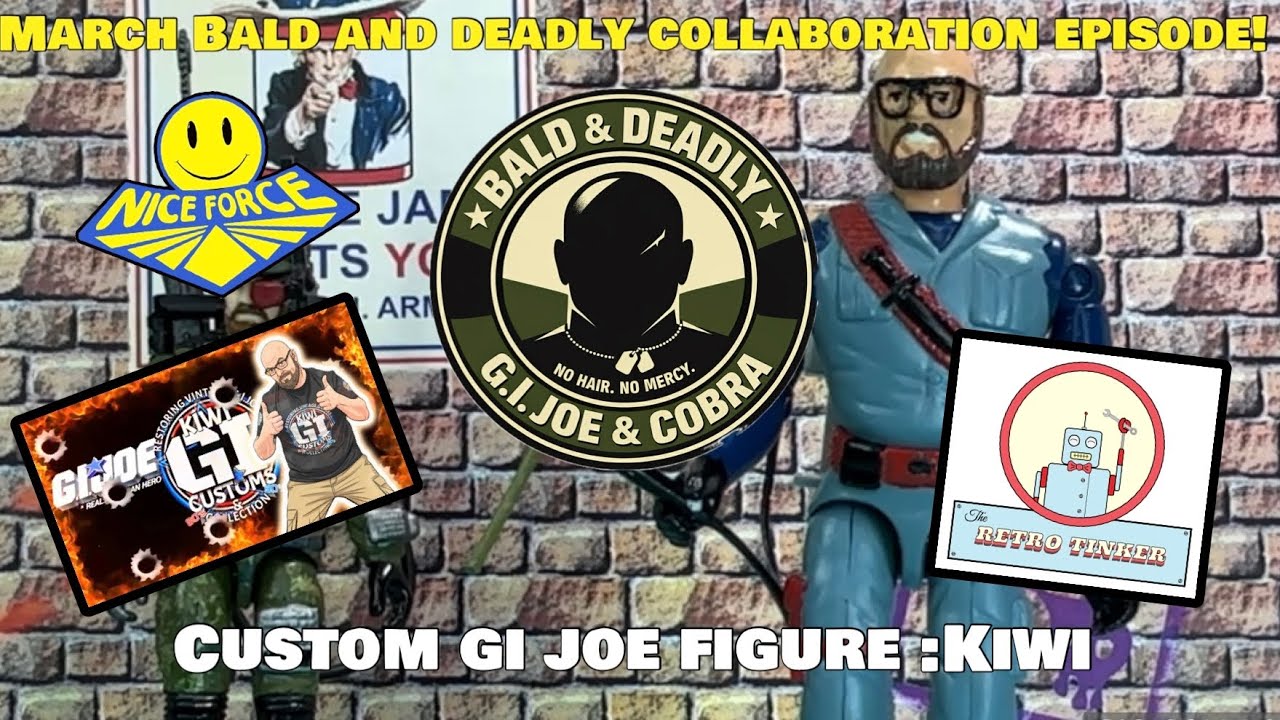 Custom “Nice Force” GI Joe: Kiwi!  Bald and Deadly Collaboration!