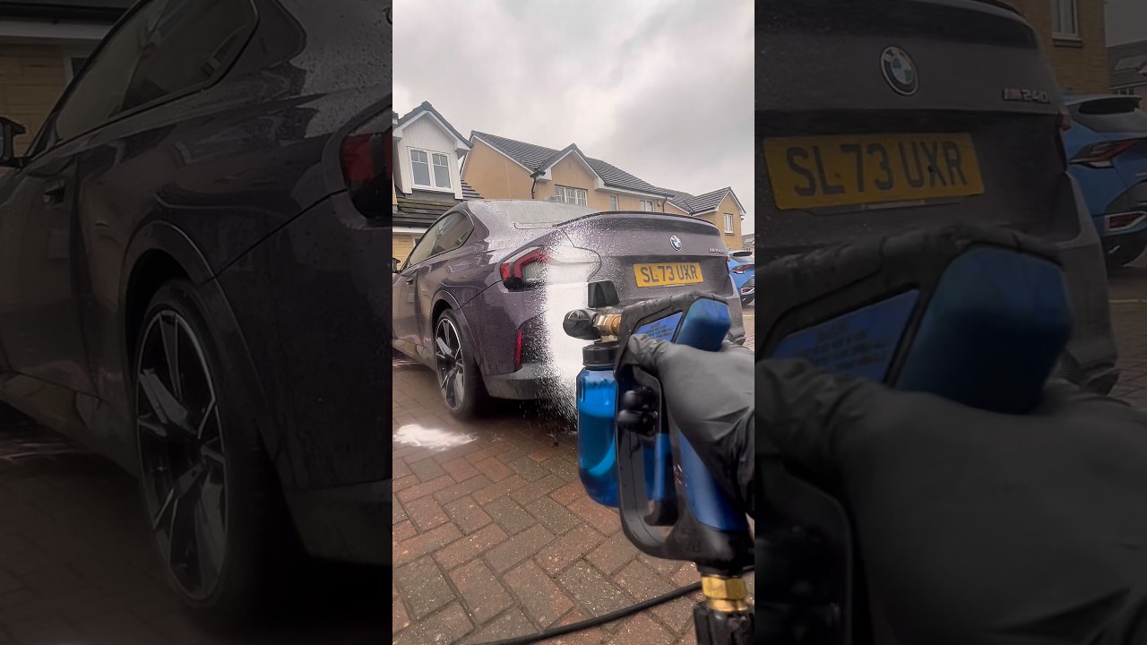 What happens when you foam on a WINDY day😫💨 