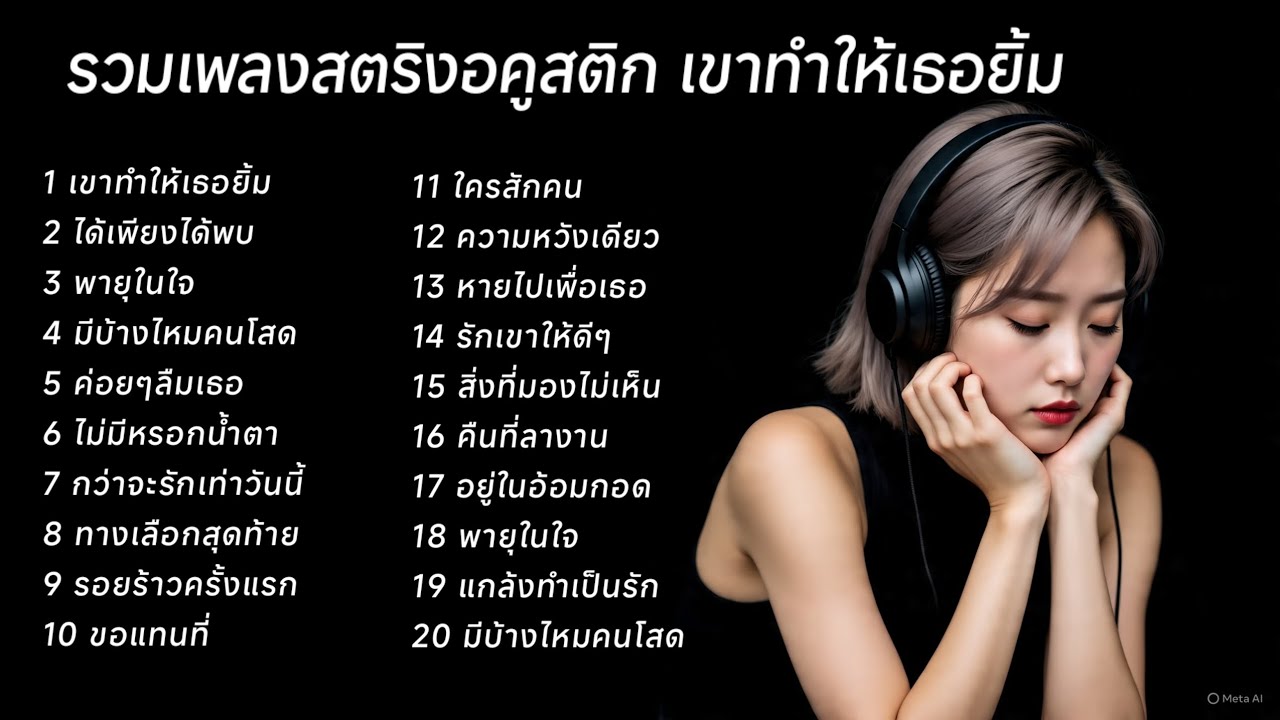 รวมเพลงสตริงอคูสติก เขาทำให้เธอยิ้ม 🐒🐒🐒