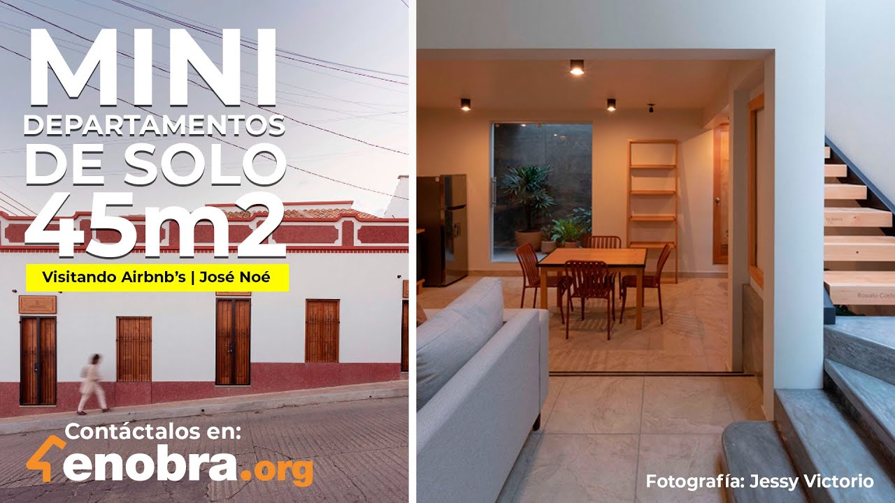 ASOMBROSOS MINI DEPARTAMENTOS en micro terreno | Visitando Airbnbs | José Noé Estudio Arq | Parte 2