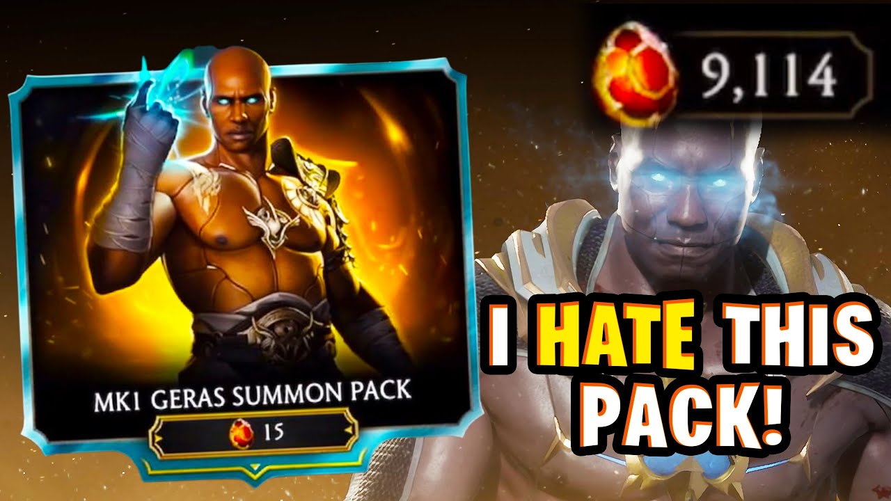 MK1 Geras Summon Pack Opening in MK Mobile. This Was BRUTAL!