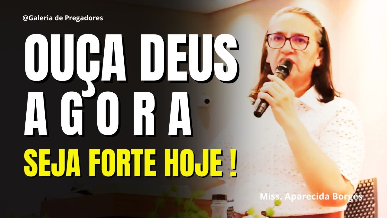 VOC&Ecirc; PRECISA OUVIR ISSO AGORA! | Josu&eacute;: Seja Forte e Corajoso Aparecida Borges - Igreja P&atilde;o da Vida