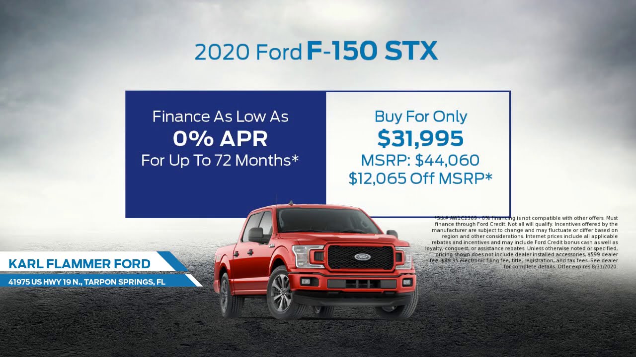 Ford Summer Sales Event - 2020 Ford F-150 Special
