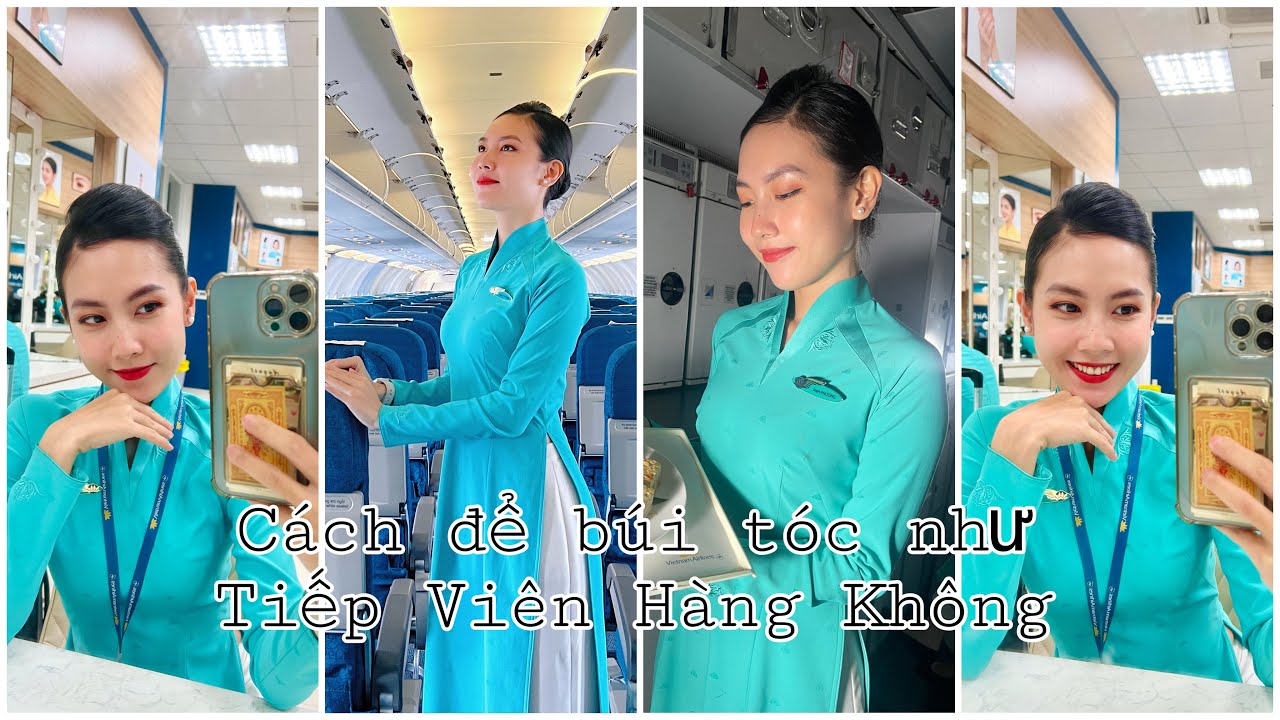 Cách Làm Tóc Tiếp Viên Hàng Không❤️ By Serin