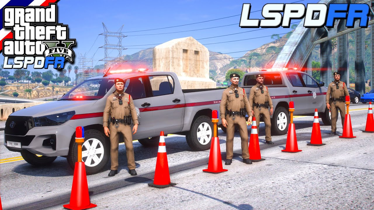 GTA V - LSPDFR มาเป็นตำรวจในเกม GTA V ตำรวจไทย ตั้งด่านตรวจรถเจอกัญชา #311