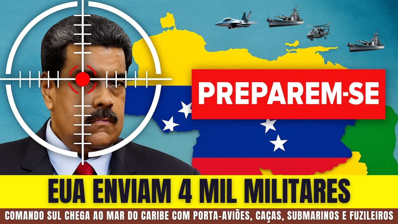 CÍRCULO FINAL: Militares dos EUA Cercam a Venezuela e Maduro Sente a Pressão