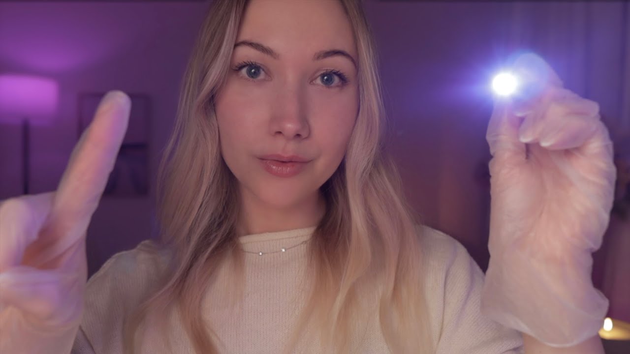 ASMR FAST Cranial Nerve Exam (10 Minutes) | Eye Test, Ear Exam, Follow My Instructions 🩺