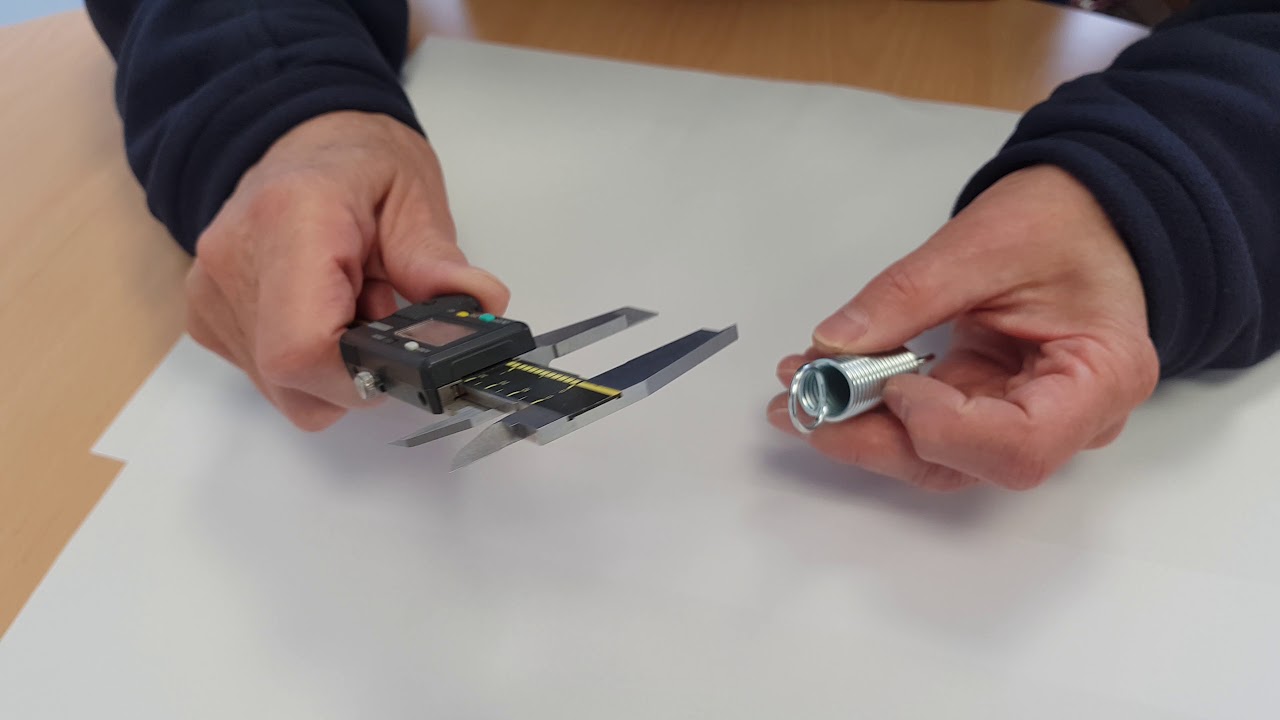 How to measure a tension spring