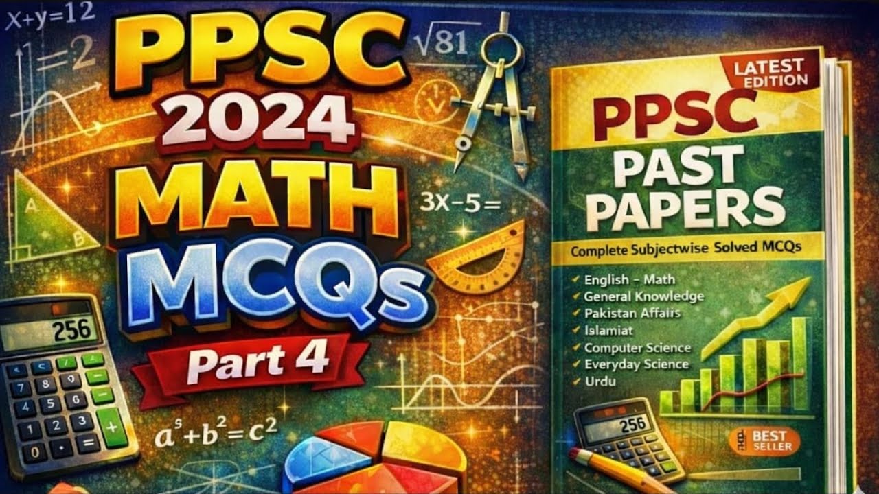 PPSC 2024 Math MCQs Part 4 | 90% Students Fail This Question 😱 | prime academy 
