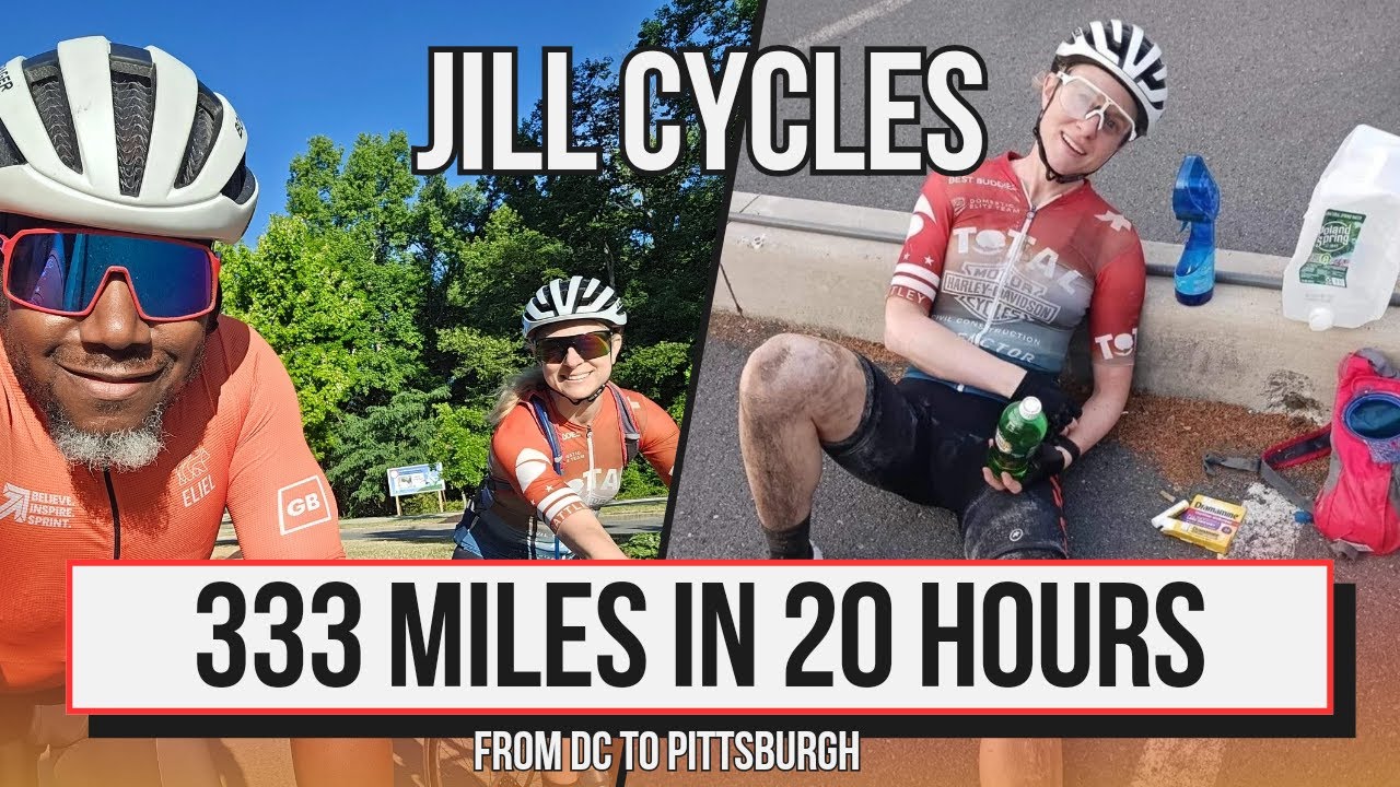 Jill Cycles 333 miles in 20 hours - From DC to Pittsburgh