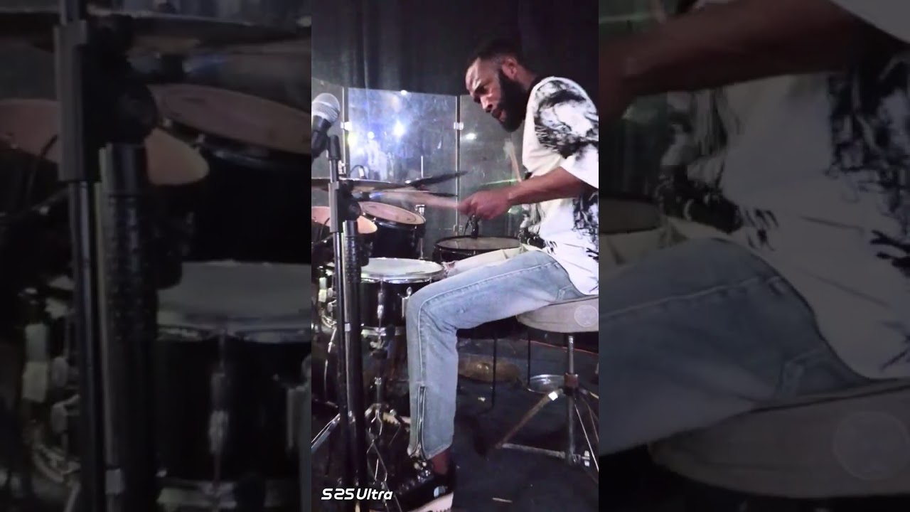 That day u decide to play the drums bcos ur drummer was absent omo he no easy to play drums oo