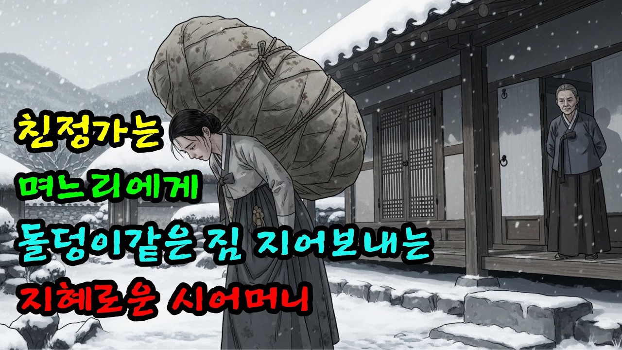친정가는 며느리에게 돌덩이같은 짐 지어보내는 지혜로운 시어머니