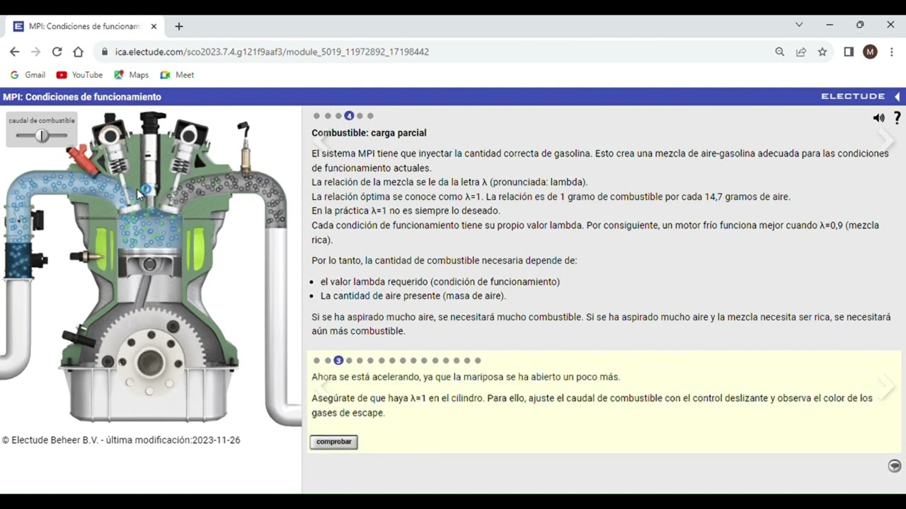 MPI: Condiciones de funcionamiento Electude