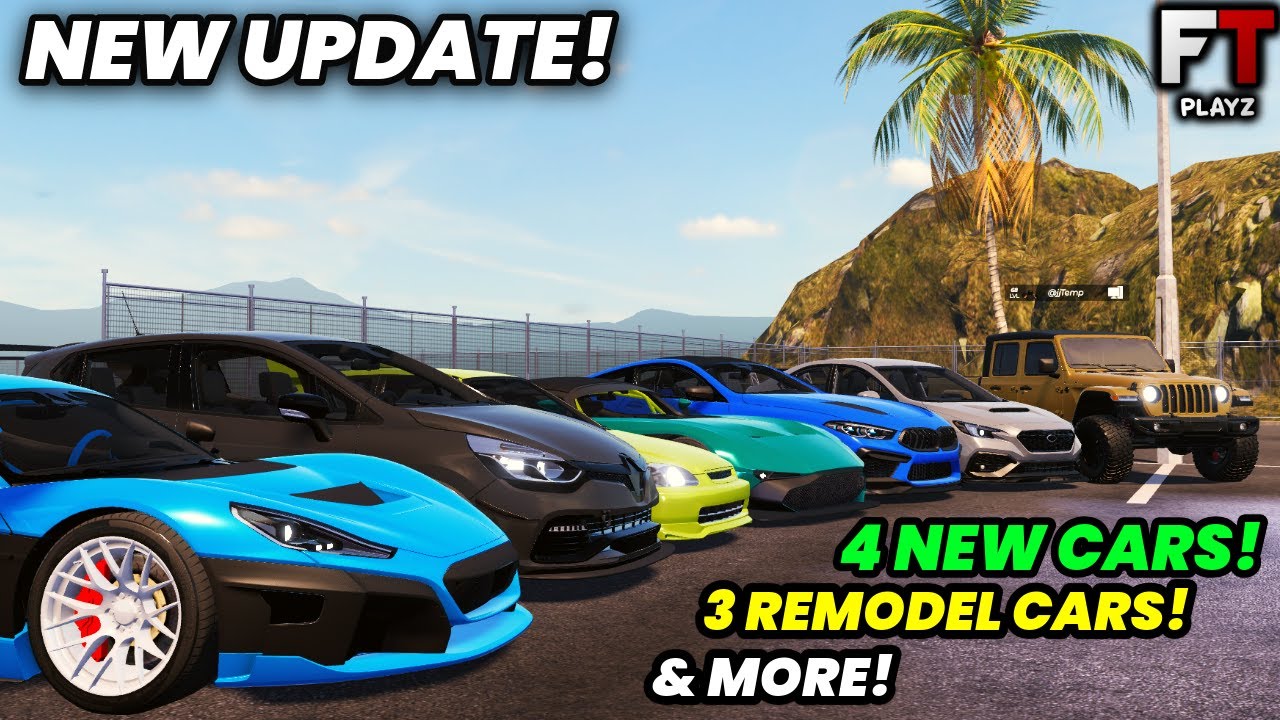4 NEW CARS, 3 REMODEL CARS, & MORE In Roblox Car Zone!
