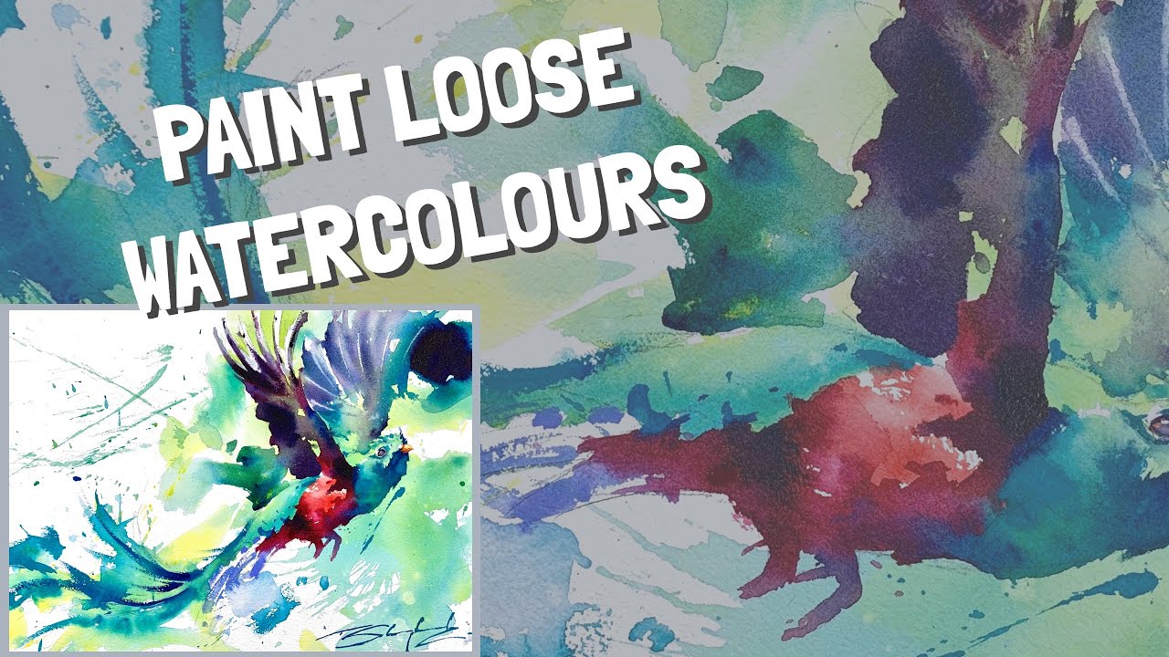 LOOSE watercolour painting tutorial beginner