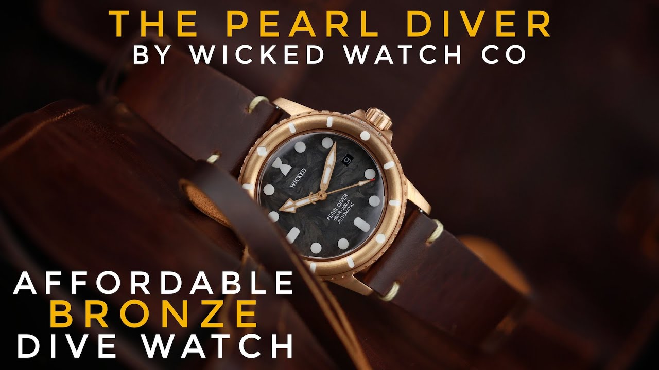 The Pearl Diver by Wicked Watch Co. - Affordable Bronze Diver!