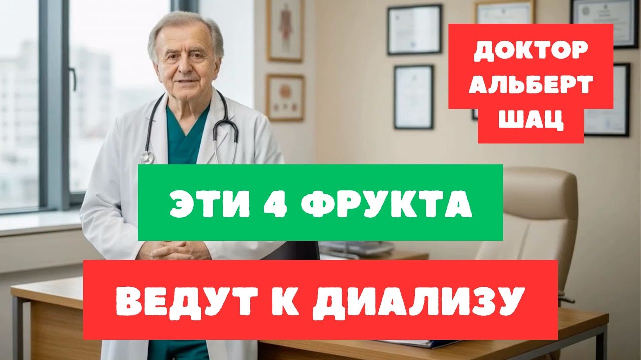 Срочно уберите эти 4 фрукта! Они разрушают ваши почки после 60 лет! Чем заменить бананы и виноград?