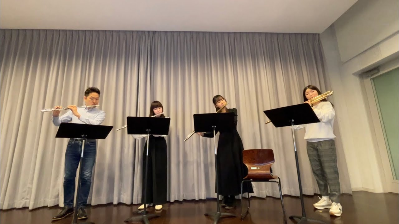 ドラゴンクエスト ｢序曲｣ フルートカルテットで演奏してみた